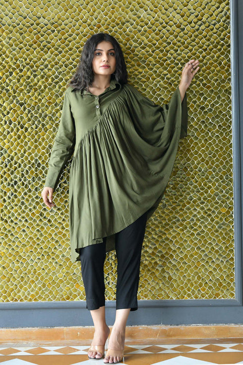 AAHELI OLIVE FALL CO-ORD SET AAHELI OLIVE FALL CO-ORD SET